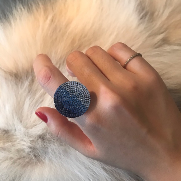 ✨18K gold plated sterling silver Disc Ring - Picture 4 of 5